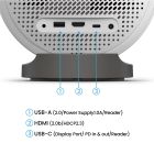 Проєктор BENQ GV50, лазерний,DLP,1080P,ANSI 500Lm,100000:1,Android11,HDMI,USB,Wi-Fi,BT5.0,16:9,білий (9H.JSR77.59E)