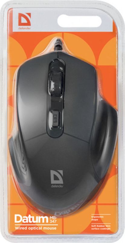 Мишка Defender Datum MB-347, 4кн., 1600dpi, чорна (52347)