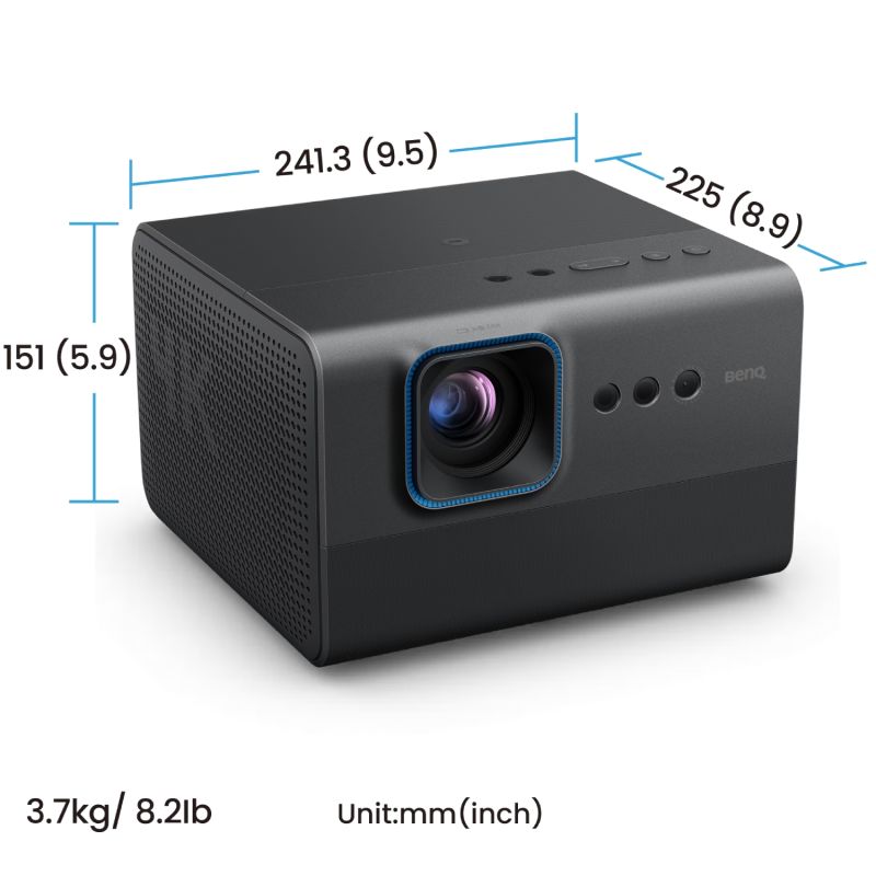 Проєктор BENQ GP520, DLP,4K UHD, ANSI 2600Lm,200000:1,Android11,2хHDMI,USB,Wi-Fi,BT5.0,16:9,сірий (9H.JT177.59E)