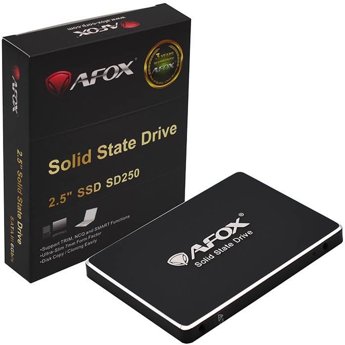 SSD 512Gb AFox 2.5" SATA III 3D NAND, Retail (SD250-512GQN)