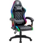 Крісло ігрове Defender Energy, Клас 4, 50мм, PU, RGB, чорне (64559)