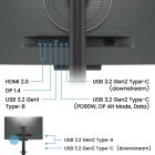 TFT 31.5" BenQ RD320UA, 4K, IPS, 2xHDMI, DP, USB-C, Pivot, колонки, сірий (9H.LMTLA.TBE)
