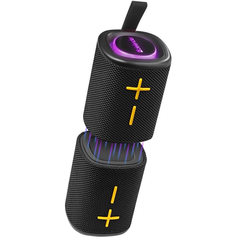 Акустична система 1.0 Defender Union 20Вт BT/USB/TF/AUX/2-in-1/RGB чорна (65139)