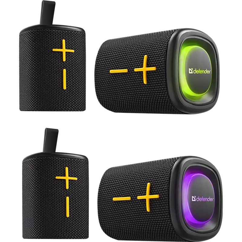 Акустична система 1.0 Defender Union 20Вт BT/USB/TF/AUX/2-in-1/RGB чорна (65139)