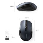 Мишка UGREEN 2.4GHz MU006 бездротова, Bluetooth, 4000dpi., 4кн.,Silence Design, Чорна (15063)