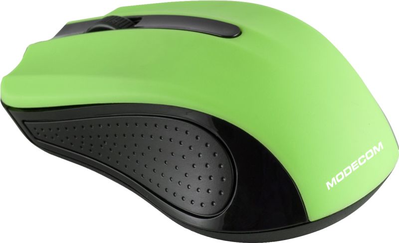 Мишка Modecom MC-WM9, бездротова, 2кн., 1200dpi, нано ресівер чорна-зелена (M-MC-0WM9-180)