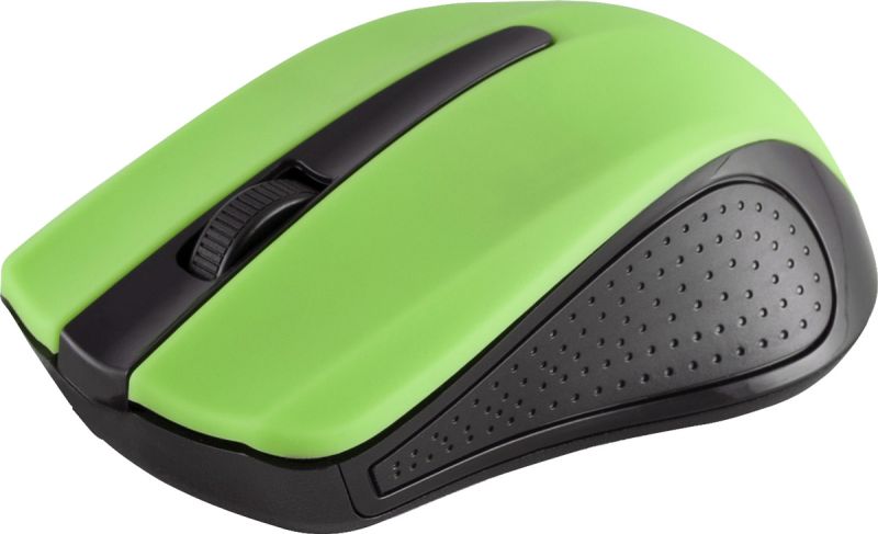 Мишка Modecom MC-WM9, бездротова, 2кн., 1200dpi, нано ресівер чорна-зелена (M-MC-0WM9-180)
