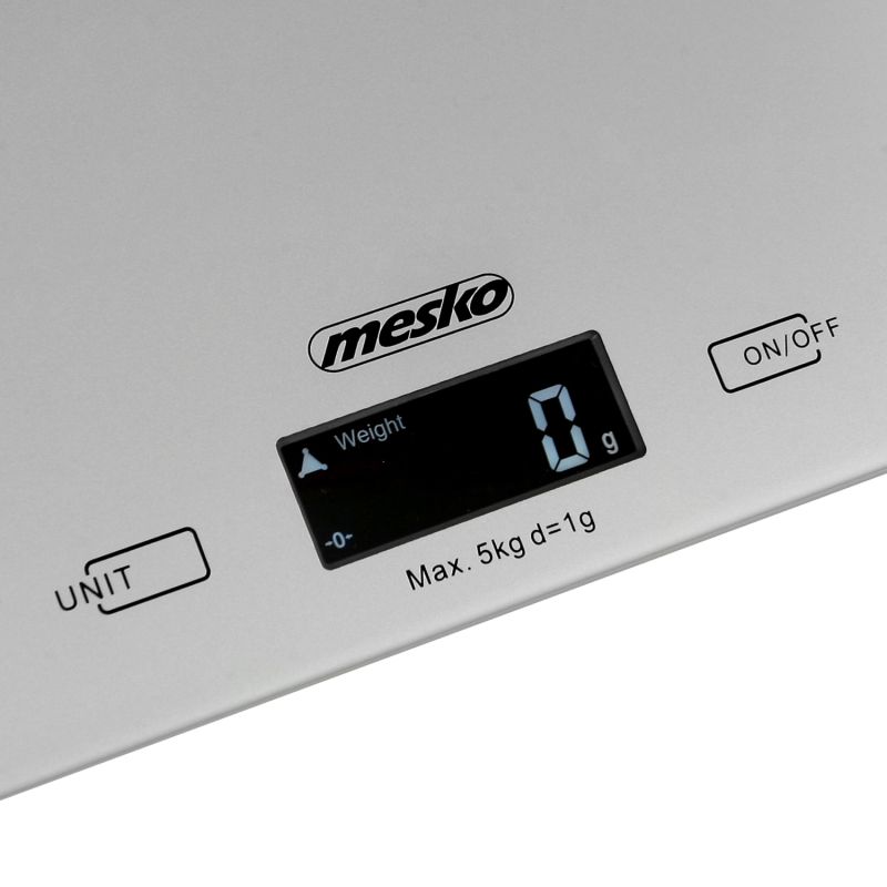 Ваги кухонні Mesko MS 3145 електронні/ 5кг/ г; мл, унція/ 2x 1,5В(AAA)/ автовимкнення (MS3145)