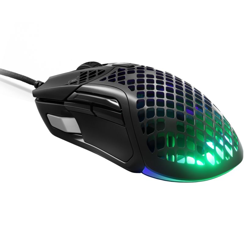 Мишка SteelSeries Aerox 5, RGB, 18000dpi., 9кн., чорна (62401)