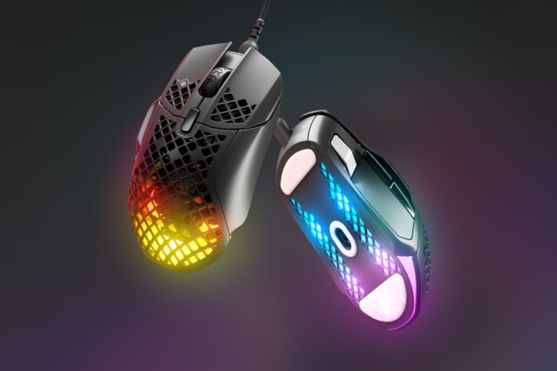 Мишка SteelSeries Aerox 5, RGB, 18000dpi., 9кн., чорна (62401)