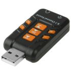 Звукова карта USB AUX jack, 2*TRS (Mic + Ear) Virtual 8.1 Channel чорний, RTL (B00226)