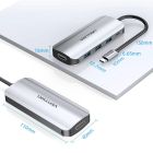 Док-станція USB3.1 Type-C --> HDMI 4K30Hz/USB 3.0х3//PD 100W 5-in-1 Vention (THFHB)