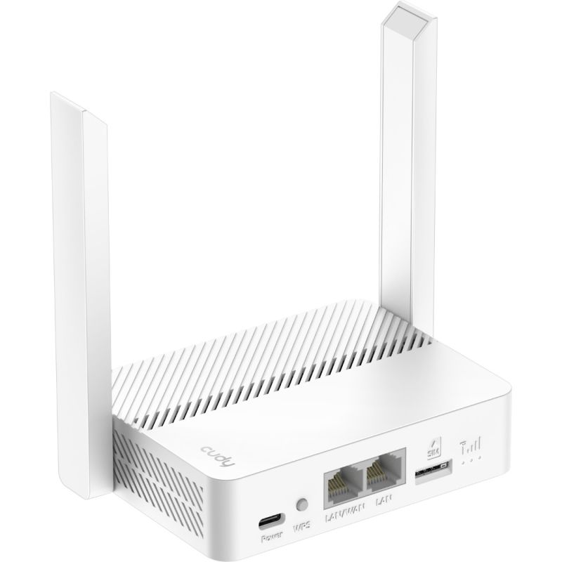 Маршрутизатор Cudy , N300 Wi-Fi, 4G LTE Cat4, USB-C power, Mini Router (LT300)