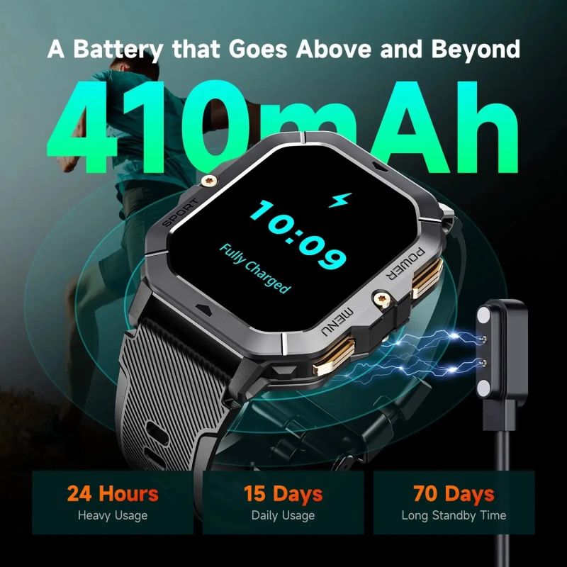 Годинник Oukitel BT101 Black (6931940739825)