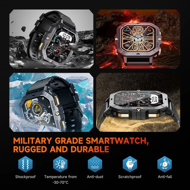 Годинник Oukitel BT101 Black (6931940739825)