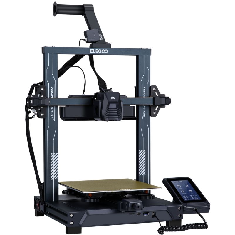 Принтер 3D ELEGOO Neptune 4 Pro (FDM 1.75 mm 0.4 mm 225x225x265 mm WLAN USB сірий) (50.201.013300)