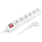 Сетевой фильтр питания REAL-EL RS-6 Protect M 5m, white (EL122300035)