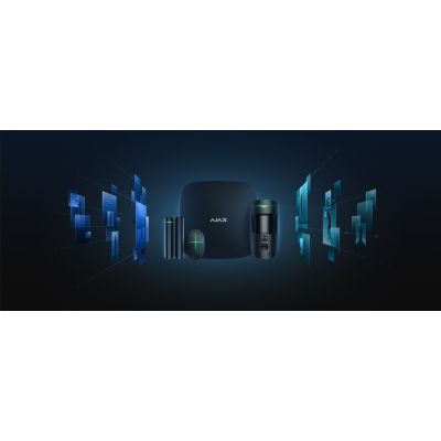 Комплект охоронної сигналізації Ajax (StarterKit Cam HDR black)