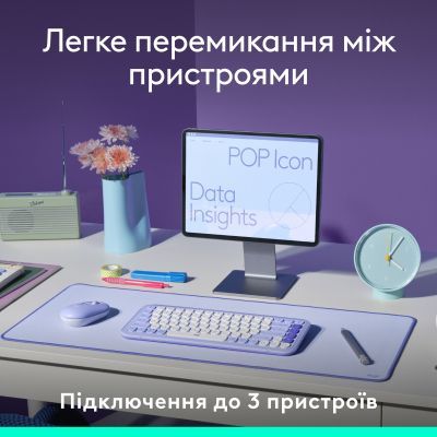 Клавиатура Logitech POP Icon Keys Bluetooth UA Graphite (920-013157)