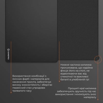 Килимок для мишки GamePro (MP275B) Speed/Control Black (MP275B)