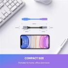 Переходник Lightning to 3.5mm 10cm Headphone Jack Adapter Model US211 gray Ugreen (30756)