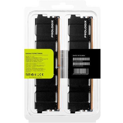 Модуль пам\'яті для комп\'ютера DDR5 32GB (2x16GB) 5600 MHz Black Prologix (PRO32GB5600B5K)