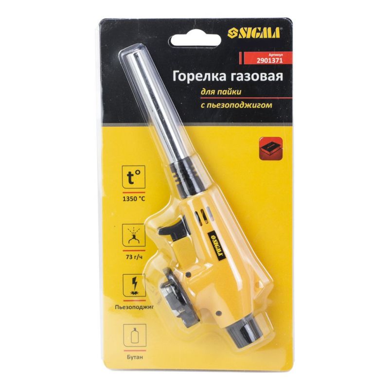 Газовый паяльник Sigma с пьезоподжигом (2901371)