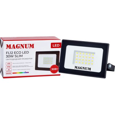 Прожектор MAGNUM FL12 ECO LED 30Вт slim 6500К IP65 (90018083)