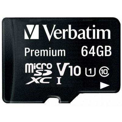 Карта пам\'яті Verbatim 64GB microSDHC Class 10 (44084)