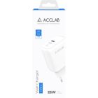 Зарядное устройство ACCLAB AL-TC125 1хType-C 5В/3A/25W QC/PD3.0 (1283126538841)