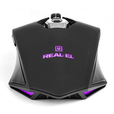 Мишка REAL-EL RM-525 USB Black (EL123200029)
