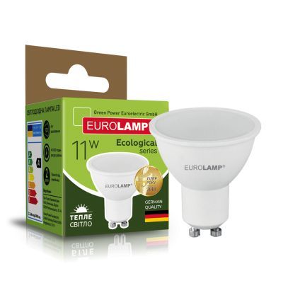 Лампочка Eurolamp LED SMD MR16 11W 990Lm GU10 3000K 220V (LED-SMD-11103(P))