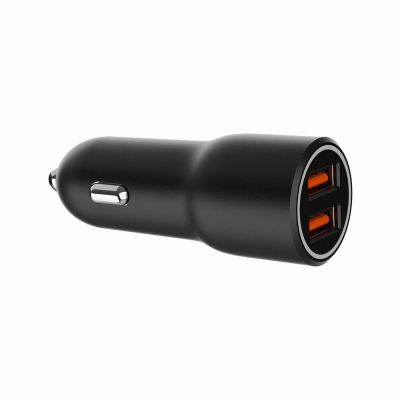 Зарядний пристрій Gembird 2xUSB QC3.0 car adapter black (TA-UC-A2QC36-CAR-01)