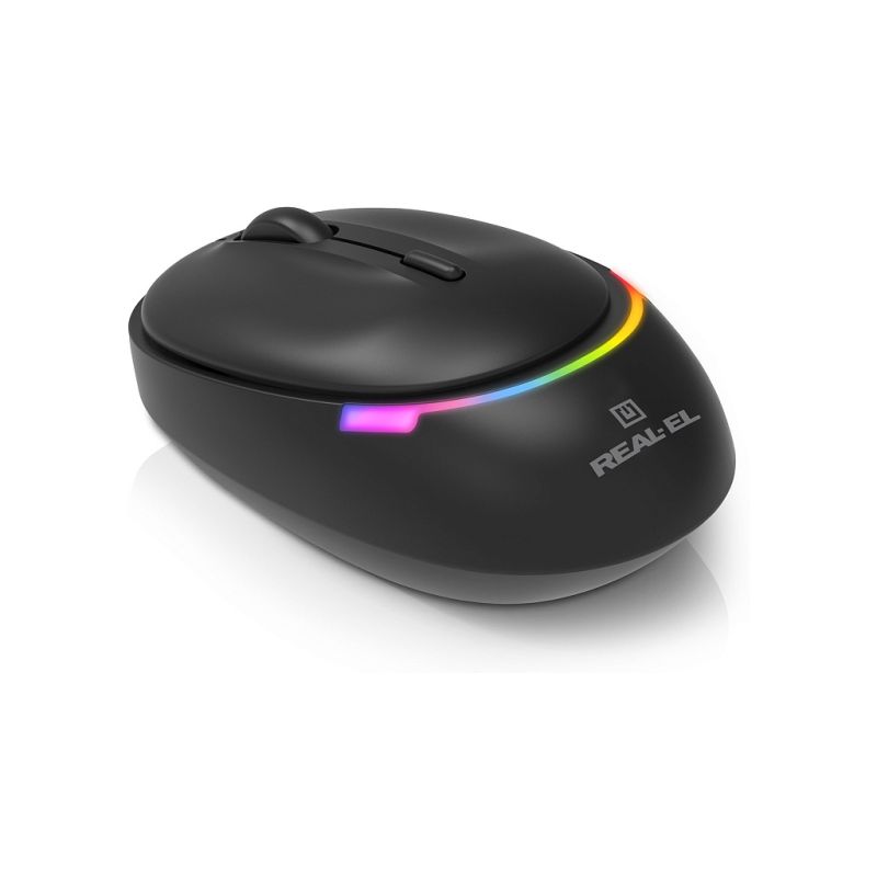 Мышка REAL-EL RM-440W Wireless/Bluetooth Black (EL123200045)