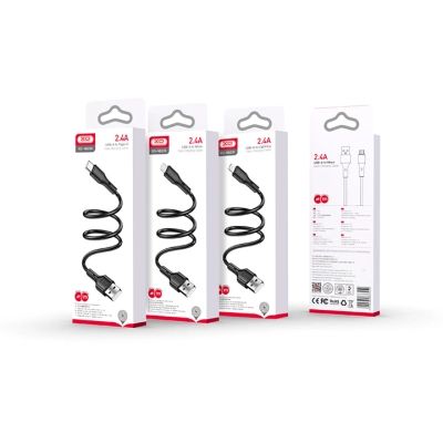 Дата кабель USB 2.0 AM to USB-C 1.0m black XO (NB230-AC.black)