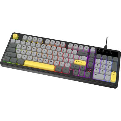 Клавиатура Ajazz AF98 USB UA Black/Grey/Yellow (AF98-BGY)