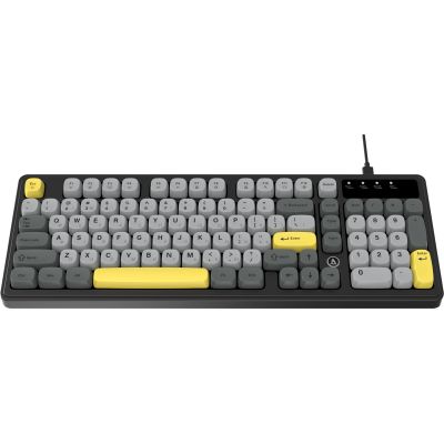 Клавиатура Ajazz AF98 USB UA Black/Grey/Yellow (AF98-BGY)