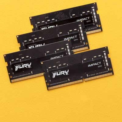 Модуль пам\'яті для ноутбука SoDIMM DDR4 64GB (2x32GB) 3200 MHz Fury Impact Kingston Fury (ex.HyperX) (KF432S20IBK2/64)