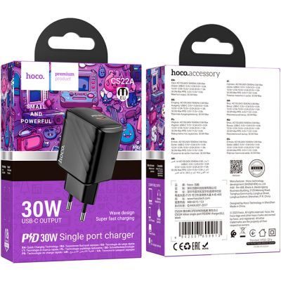 Зарядное устройство HOCO CS22A Value USB-C PD30W Black (6942007609913)