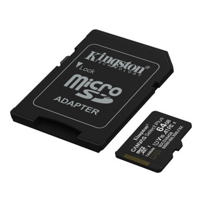 Карта пам\'яті Kingston 64GB microSDXC class 10 UHS-I V10 A1 Canvas Select Plus (SDCS3/64GB)