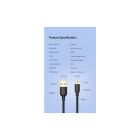Дата кабель USB 2.0 AM to Mini 5P 1.0m US132 black Ugreen (10355)