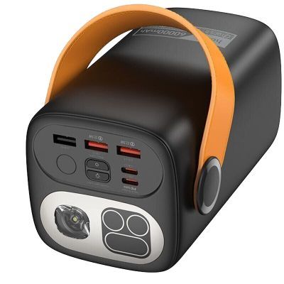 Батарея універсальна HOCO 60000mAh Astrum PD/100W, QC/3.0, LED lamp, Black (DB160 / 714724)