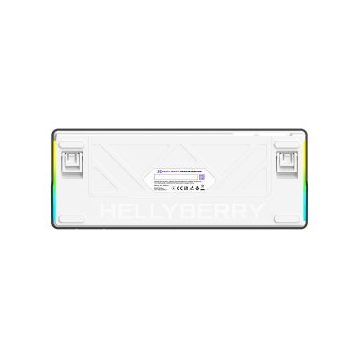 Клавіатура Hator Hellyberry HK60 Mechanical Linear RGB Wireless/Bluetooth/USB UA White/Violet (HK60_wireless)