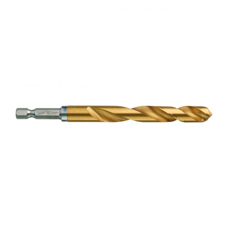 Свердло Milwaukee по металу RedHEX HSS-G TiN, 10,5мм (48894724)