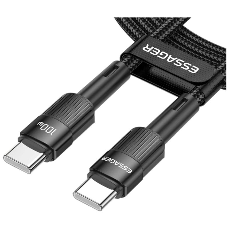 Дата кабель USB-C to USB-C 3.0m 100W black Essager (EXCTT1-XCC01)