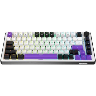 Клавиатура Hator Hellyberry (HK75) Mechanical Linear RGB USB UA White/Violet (HK75)