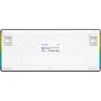 Клавиатура Hator Hellyberry (HK75) Mechanical Linear RGB USB UA White/Violet (HK75)