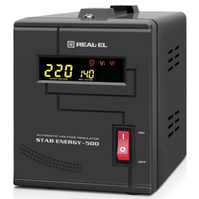 Стабілізатор напруги REAL-EL STAB ENERGY-500 (EL122400011)