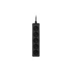Мережевий подовжувач 2E 5XCEE7/17, 1.5м, black (2E-U0510M1.5BK)