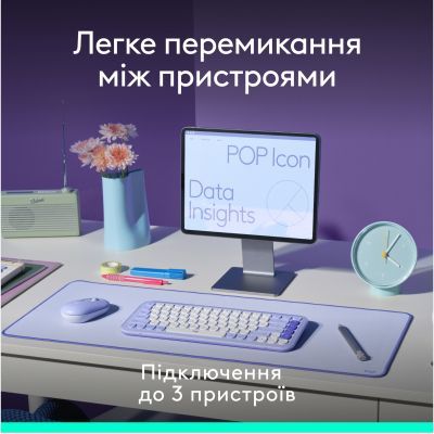 Комплект Logitech POP Icon Combo Bluetooth UA Off-White (920-013141)